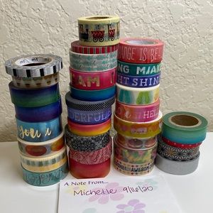 Washi tape lot- USED
